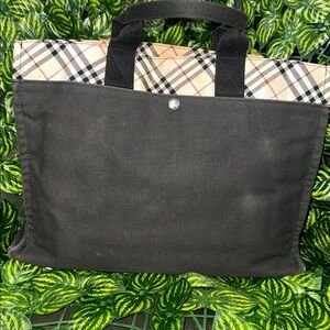 Burberry Blue Label Canvas Hand Bag Tote
Black/Plaid